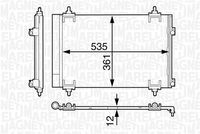 MAGNETI MARELLI 350203602000 - Condensador, aire acondicionado