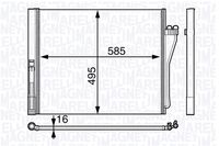 MAGNETI MARELLI 350203717000 - Condensador, aire acondicionado