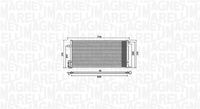 MAGNETI MARELLI 350203882000 - Condensador, aire acondicionado