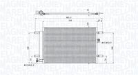 MAGNETI MARELLI 350203910000 - Condensador, aire acondicionado
