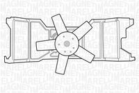 MAGNETI MARELLI 069422309010 - Ventilador, refrigeración del motor