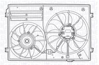MAGNETI MARELLI 069422559010 - Ventilador, refrigeración del motor