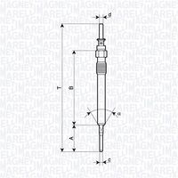 MAGNETI MARELLI 062900130304 - Bujía de precalentamiento