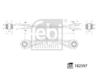 FEBI BILSTEIN 182597 - Barra oscilante, suspensión de ruedas