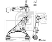 FEBI BILSTEIN 185765 - Barra oscilante, suspensión de ruedas