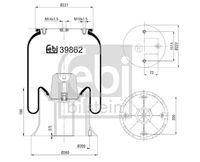 FEBI BILSTEIN 39862 - Fuelle, suspensión neumática