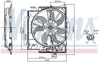 NISSENS 85830 - Ventilador, refrigeración del motor