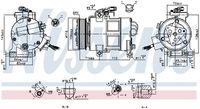 NISSENS 890249 - Compresor, aire acondicionado