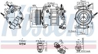 NISSENS 890589 - Compresor, aire acondicionado