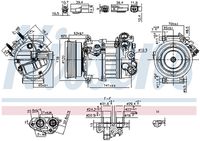 NISSENS 890593 - Compresor, aire acondicionado