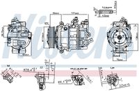NISSENS 890754 - Compresor, aire acondicionado