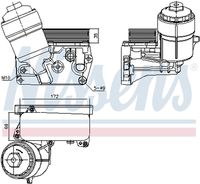 NISSENS 91310 - Radiador de aceite, aceite motor