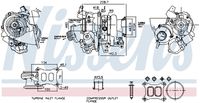 NISSENS 93632 - Turbocompresor, sobrealimentación