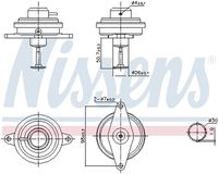 NISSENS 98470 - Válvula EGR