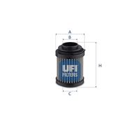 UFI 83.063.00 - Filtro, sistema hidráulico operador
