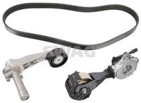 SWAG 11 10 7425 - Juego de correas trapeciales poli V