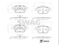 SWAG 33 10 7796 - Juego de pastillas de freno