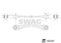 SWAG 33 10 8673 - Barra oscilante, suspensión de ruedas
