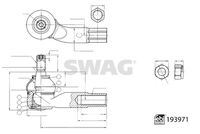 SWAG 33 11 1459 - Rótula barra de acoplamiento