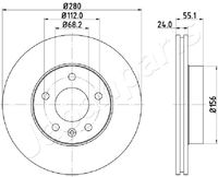 JAPANPARTS DI-0958 - Disco de freno