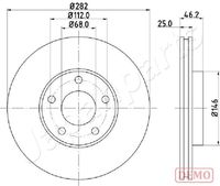 JAPANPARTS DI-0955C - Disco de freno