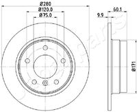 JAPANPARTS DP-0107 - Disco de freno