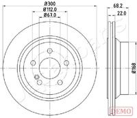 JAPANPARTS DP-0514C - Disco de freno