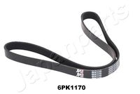 JAPANPARTS DV-6PK1170 - Correa trapecial poli V