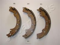 JAPANPARTS GF-297AF - Juego de zapatas de frenos