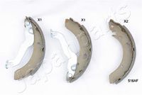 JAPANPARTS GF-516AF - Juego de zapatas de frenos