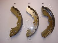 JAPANPARTS GF-991AF - Juego de zapatas de frenos