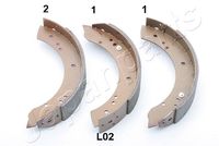 JAPANPARTS GF-L02AF - Juego de zapatas de frenos