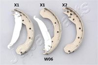 JAPANPARTS GF-W06AF - Juego de zapatas de frenos