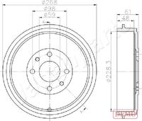 JAPANPARTS TA-0613C - Tambor de freno