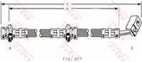 TRW PHD159 - Tubo flexible de frenos