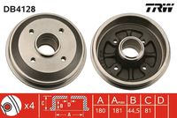 TRW DB4128 - Tambor de freno