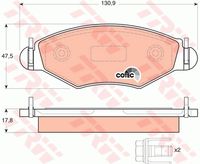 TRW GTD1173 - Kit frenos, freno de disco