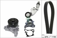 Schaeffler INA 529 0119 30 - Bomba de agua + kit de correa poli V