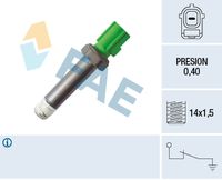 FAE 12616 - Interruptor de control de la presión de aceite