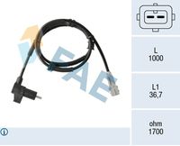 FAE 78374 - Sensor, revoluciones de la rueda