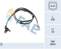 FAE 78614 - Sensor, revoluciones de la rueda
