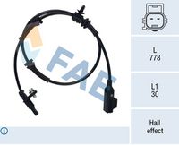 FAE 78323 - Sensor, revoluciones de la rueda