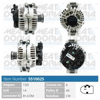 MEAT & DORIA 5510025 - Alternador