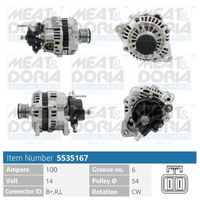 MEAT & DORIA 5535167 - Alternador
