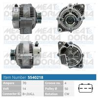 MEAT & DORIA 5540218 - Alternador