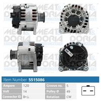 MEAT & DORIA 5515086 - Alternador