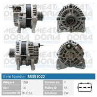 MEAT & DORIA 55351022 - Alternador