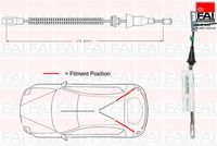 FAI AutoParts FBC0078 - Cable de accionamiento, freno de estacionamiento
