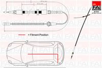 FAI AutoParts FBC0080 - Cable de accionamiento, freno de estacionamiento