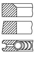 FAI AutoParts PR81-000 - Juego de aros de pistón
